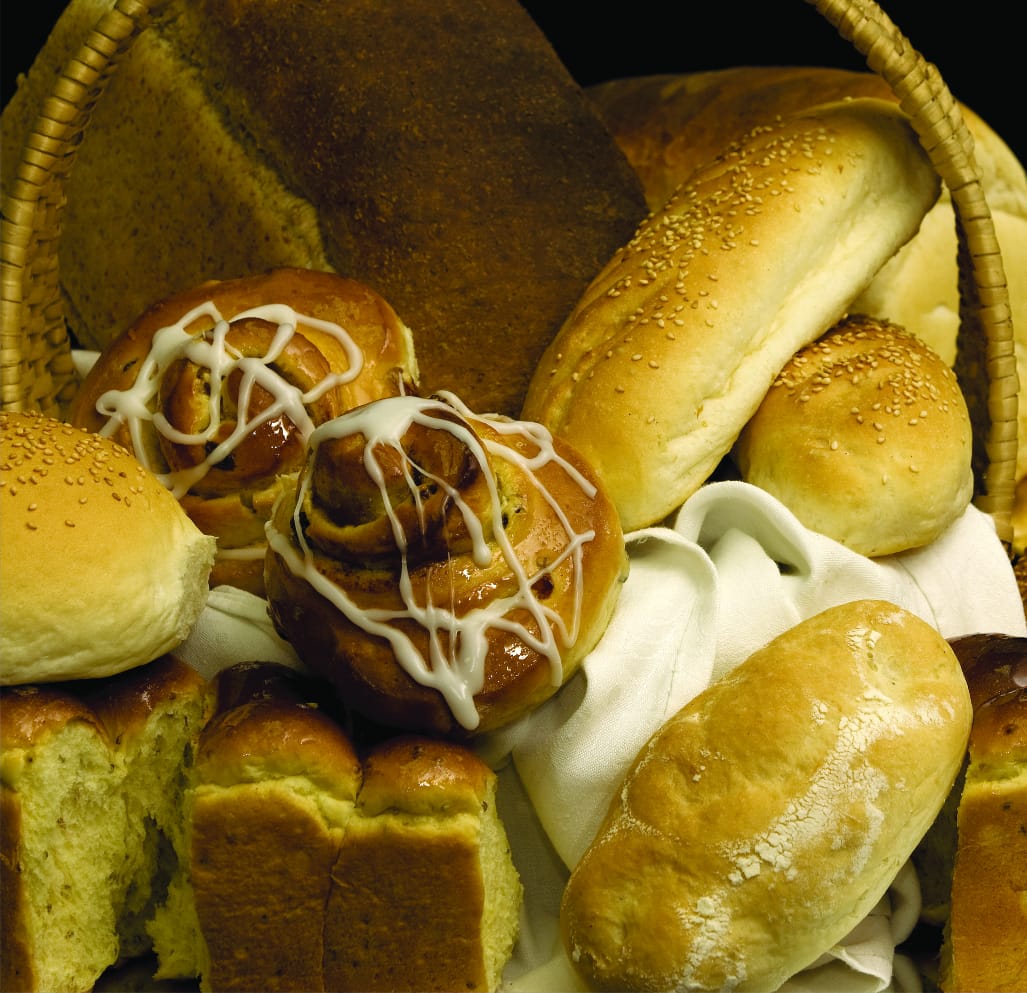 Fresh rolls and hearth bread freshly baked before dawn at Progress Bakery